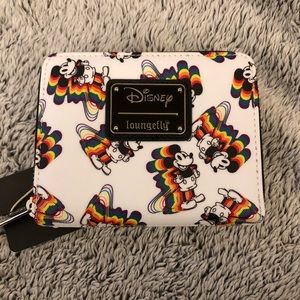 (SALE $13 off)  Loungefly Rainbow Mickey Wallet